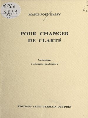 cover image of Pour changer de clarté